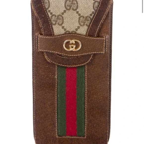Gucci Vintage striped Glasses Case - Picture 1 of 6